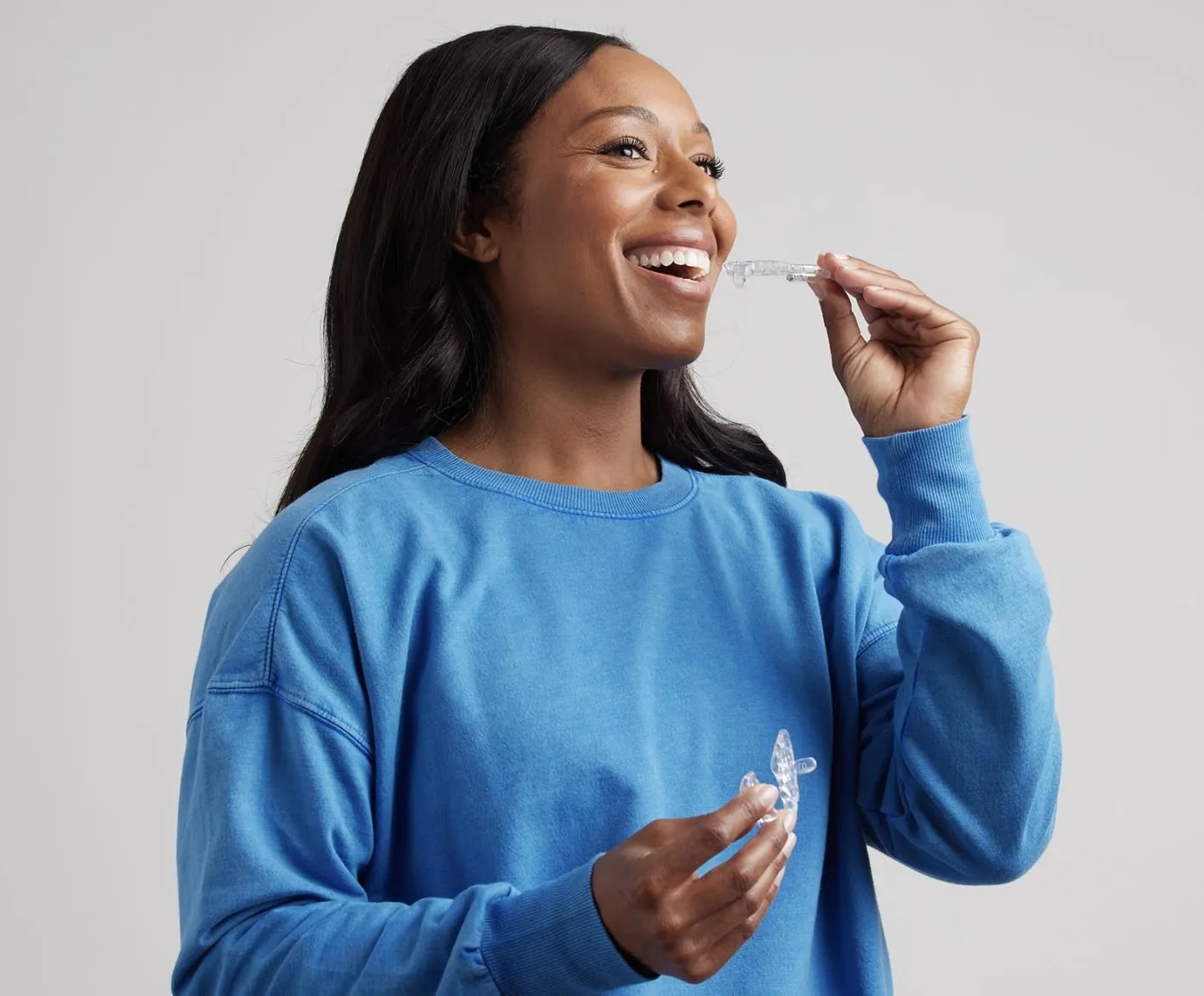 rockwall woman with prosomnus sleep apnea mouthpiece appliance